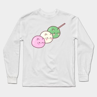 cat dango Long Sleeve T-Shirt